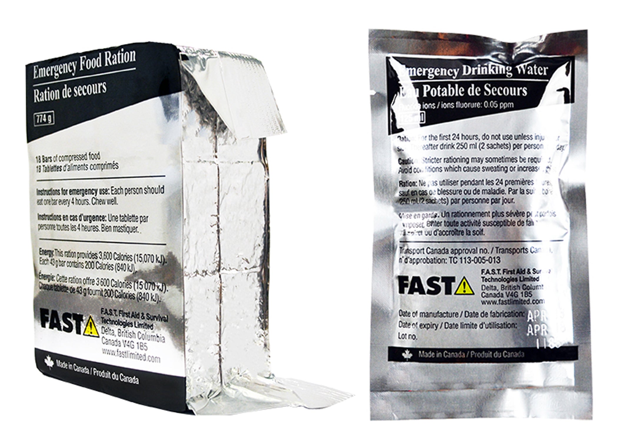Emergency Food and Water Rations – F.A.S.T. Limited