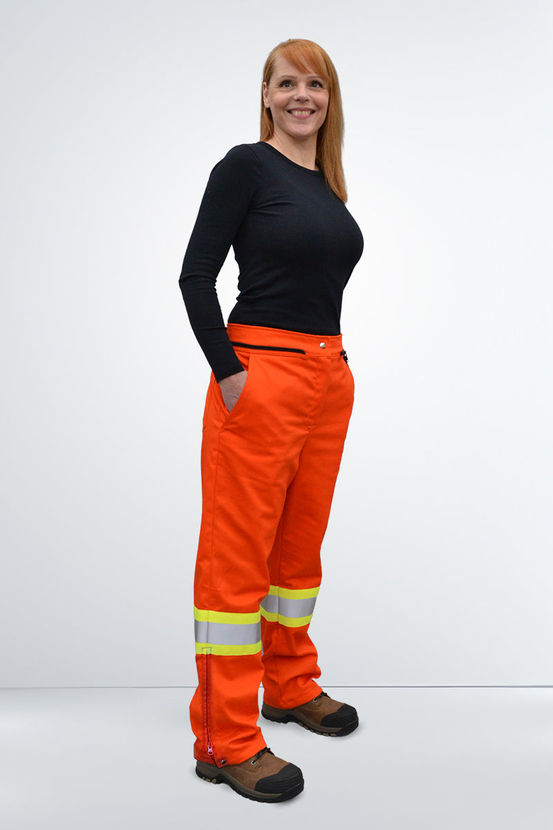 High-Visibility Pants Zip Waist – Women Petite (WP520P)