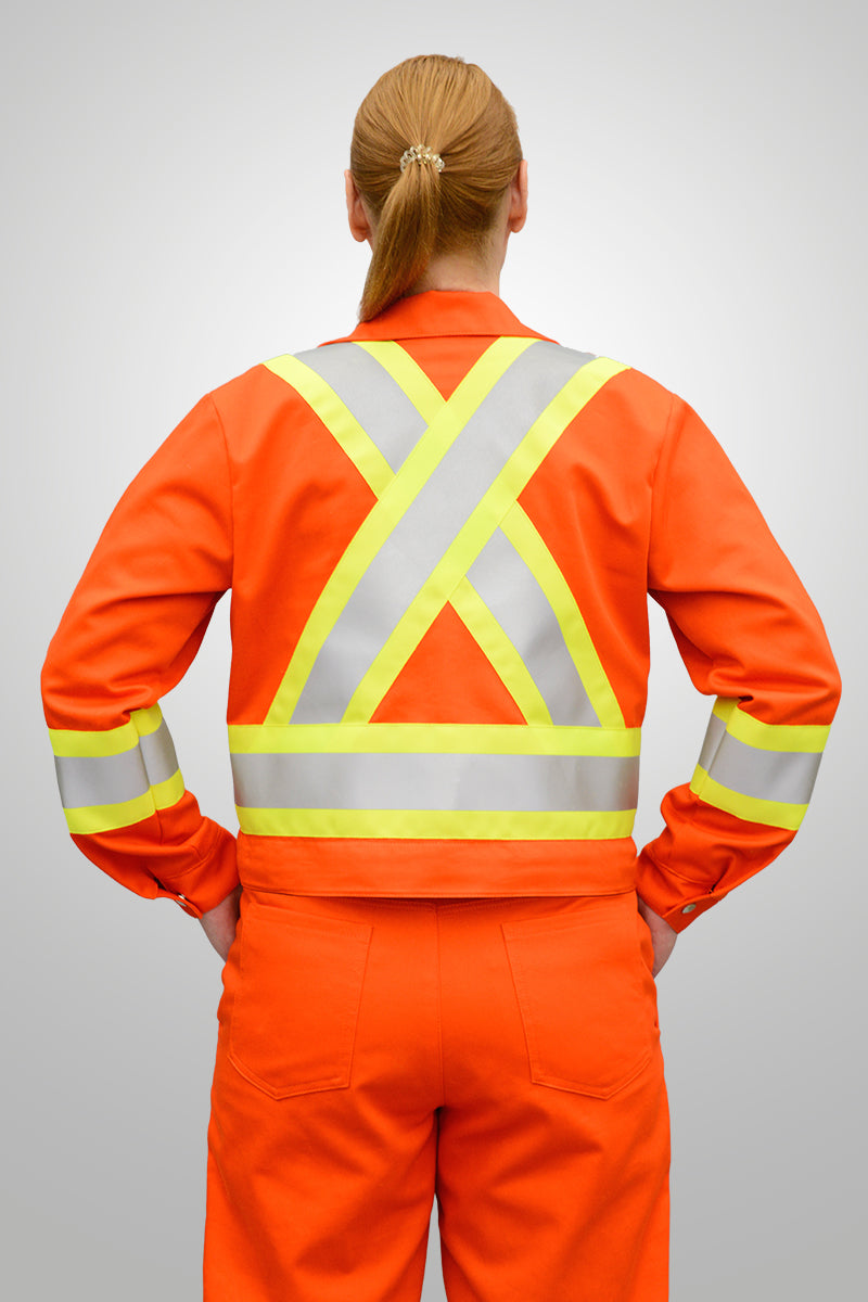 High-Visibility Bomber Jacket Zip Waist – Women (WJ420)