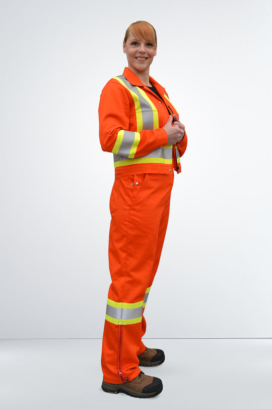 High-Visibility Bomber Jacket Zip Waist – Women (WJ420)