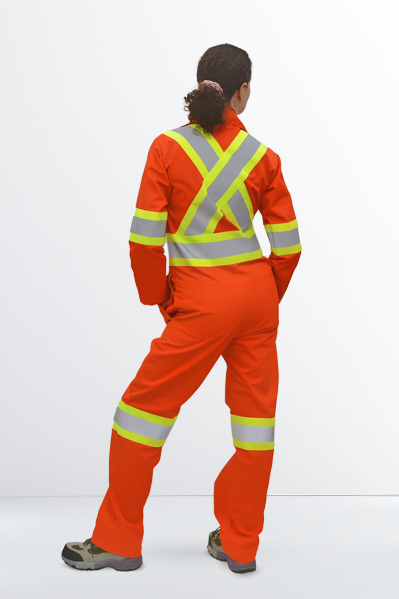 High Visibility Poly Cotton Coverall – Women (WC200)