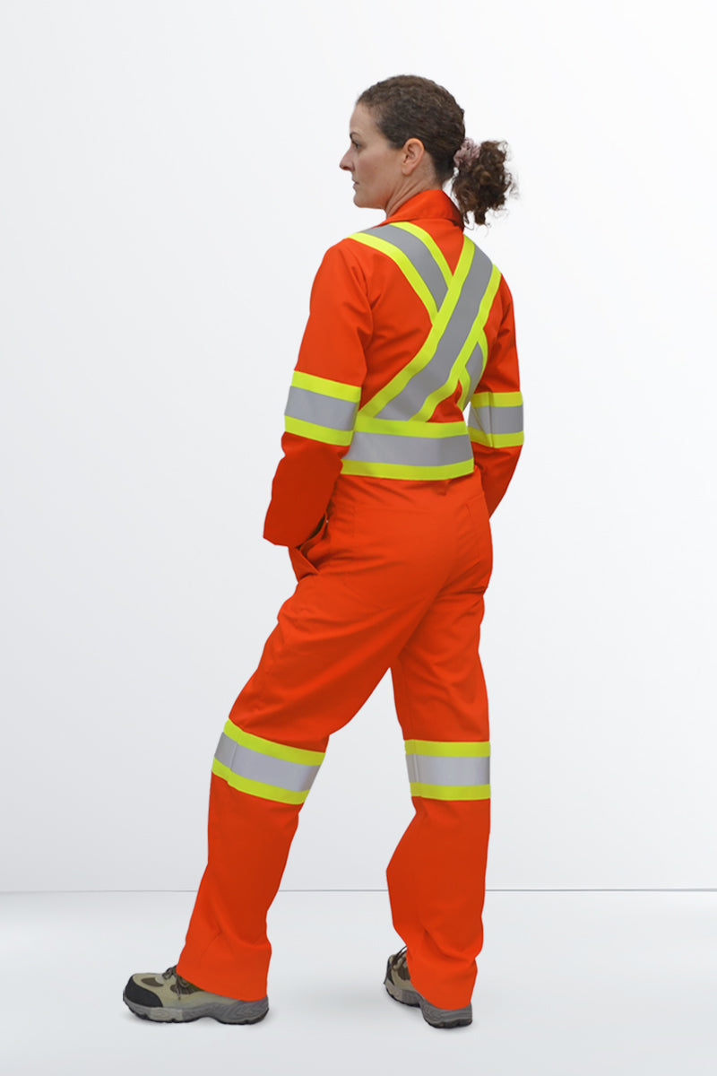 High Visibility Poly Cotton Coverall – Women (WC200)