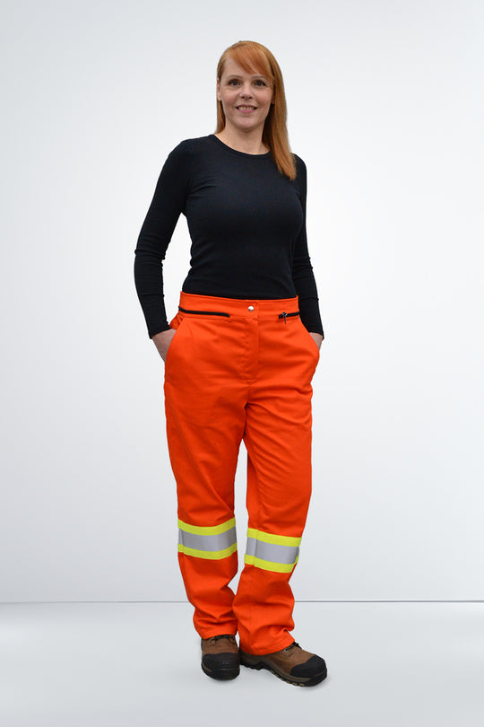 High-Visibility Pants Zip Waist – Women Petite (WP520P)