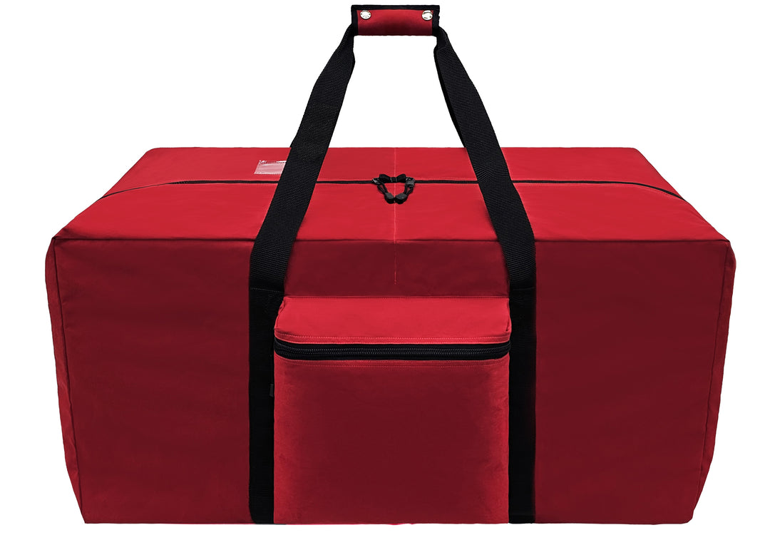Durable and versatile, this bag is crafted from 420 denier water-resistant nylon and designed for quick, convenient access to your gear.
• End-opening zipper closes at the center of the bag for convenient access from either side
• Single fabric divider in the center of the bag
• Zippered cargo pocket (12”L x 3”W x 11.5”H) on one side
• Flat pocket (12” x 11”) on the other side
• Heavy-duty webbing handles
• Mylar ID pocket
• Customize with your logo [setup fee charge]