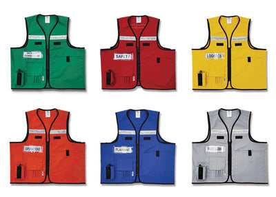 INCIDENT-COMMAND-ICS-VEST1017-5-POLY-COTTON-DELUXE-IDENTIFICATION-VEST-COLLECTION-ALL-COLOURS-II from fastlimited.com