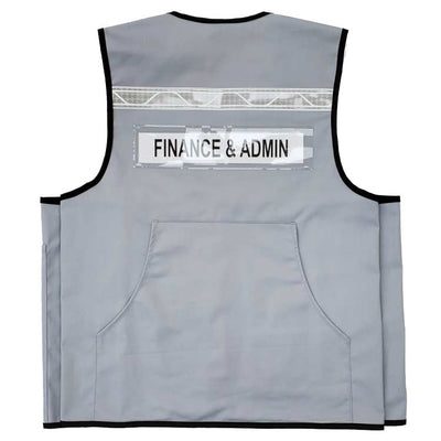 INCIDENT-COMMAND-ICS-VEST1017-5-POLY-COTTON-DELUXE-IDENTIFICATION-VEST-GREY-BACK from fastlimited.com