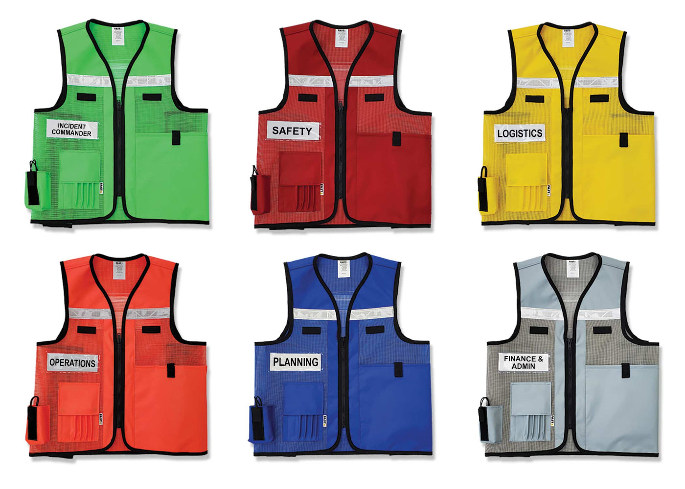 Incident Command (ICS) Vest (VEST1017) Heavy Mesh | Identification Ves ...