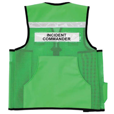 Incident-Command-ICS-Vest-VEST1017-Heavy-Mesh-Identification-Vest-Site-Command-Green-Back from fastlimited.com
