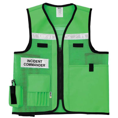     Incident-Command-ICS-Vest-VEST1017-Heavy-Mesh-Identification-Vest-Site-Command-Green-Front from fastlimited.com