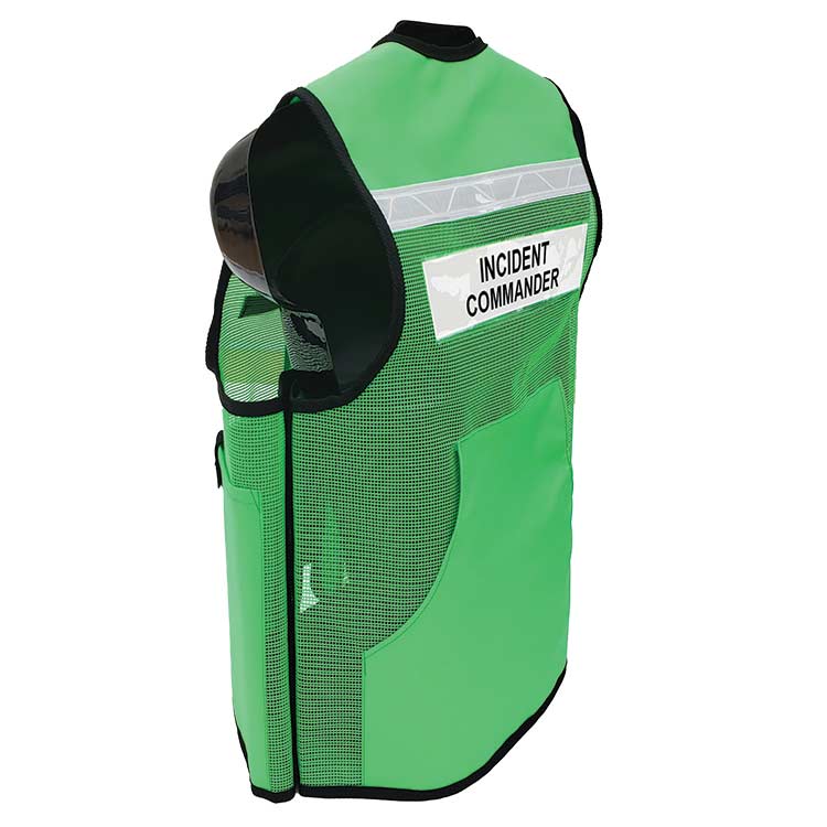     Incident-Command-ICS-Vest-VEST1017-Heavy-Mesh-Identification-Vest-Site-Command-Green-Side-Closed-Mann from fastlimited.com