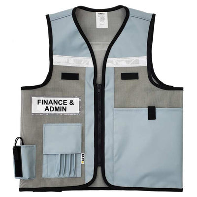       Incident-Command-ICS-Vest-VEST1017-Heavy-Mesh-Identification-Vest-Site-Command-Grey-Front from fastlimited.com