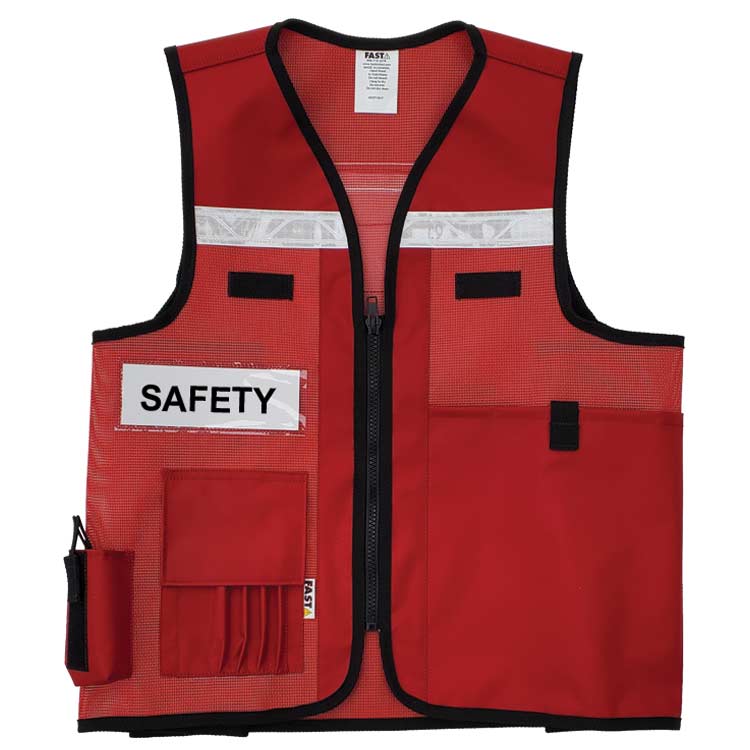     Incident-Command-ICS-Vest-VEST1017-Heavy-Mesh-Identification-Vest-Site-Command-Red-Front from fastlimited.com