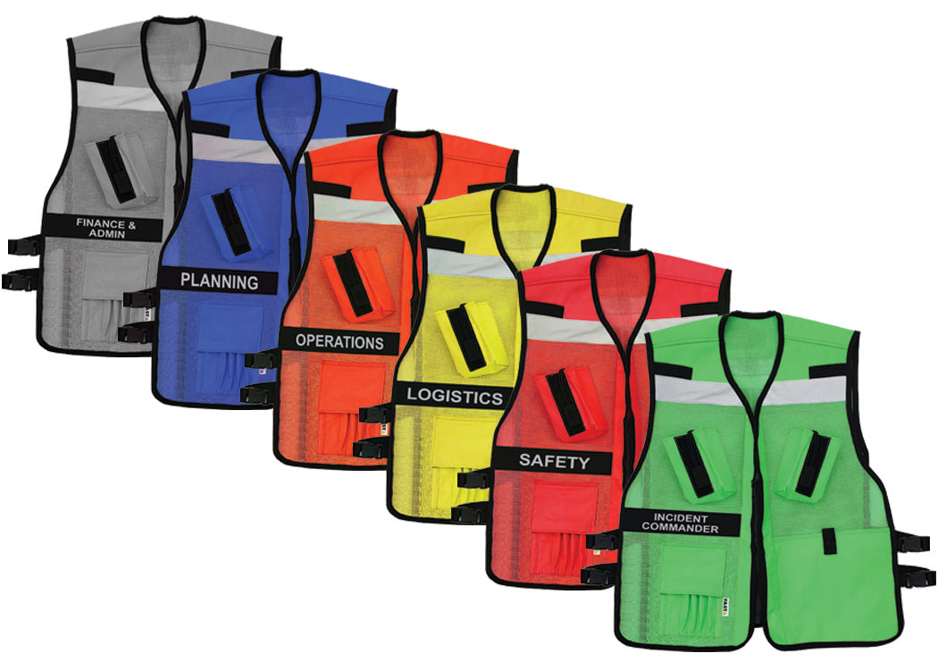 Incident Command (ICS) Vest (VEST1025) Heavy Mesh | Identification Ves ...