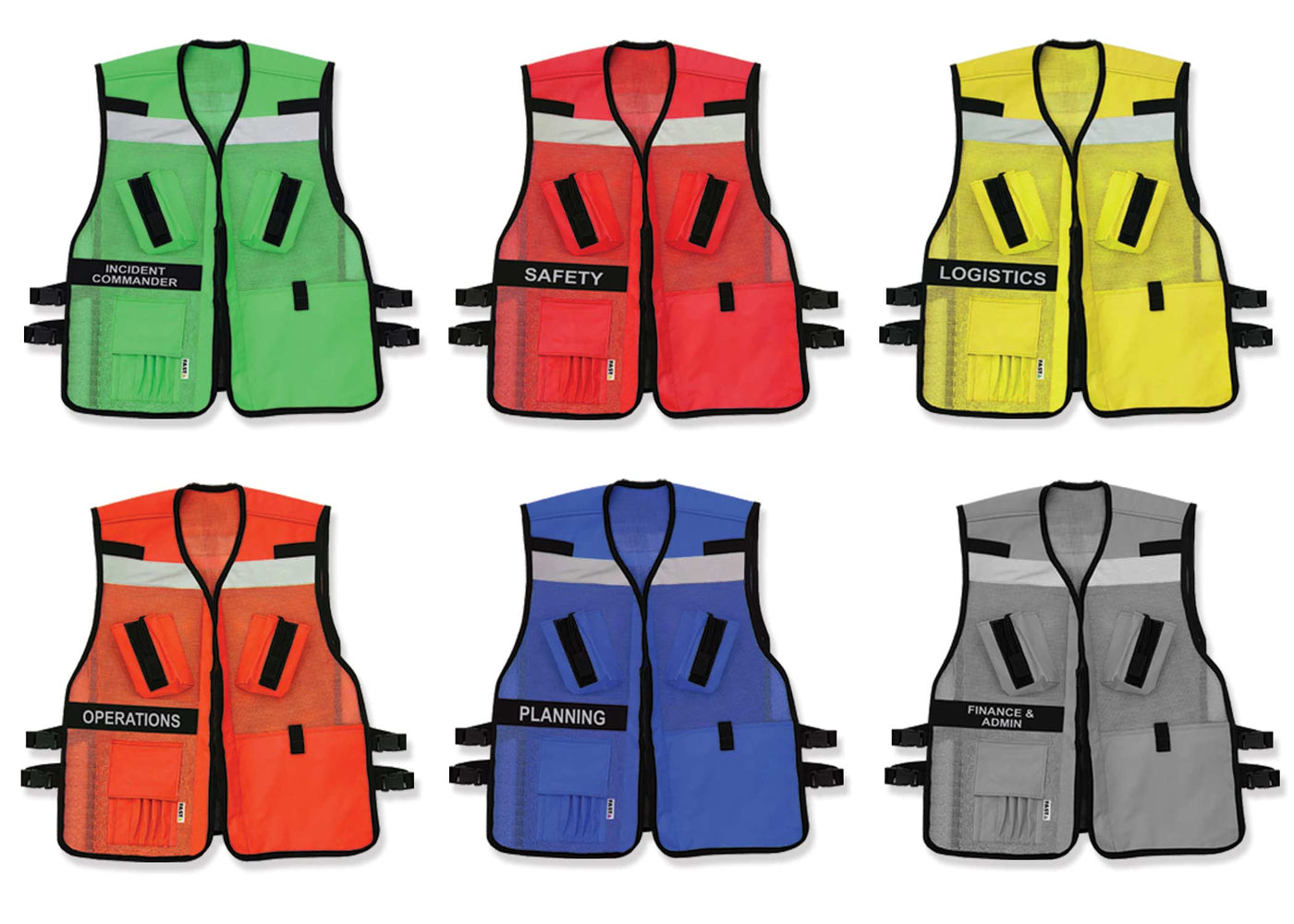 Incident Command (ICS) Vest (VEST1025) Heavy Mesh | Identification Ves ...