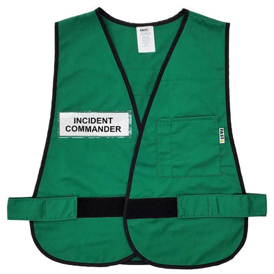     Incident-Command-ICS-Vest-VEST1185-5-Poly-Cotton-Identification-Vest-Green-Front from fastlimited.com