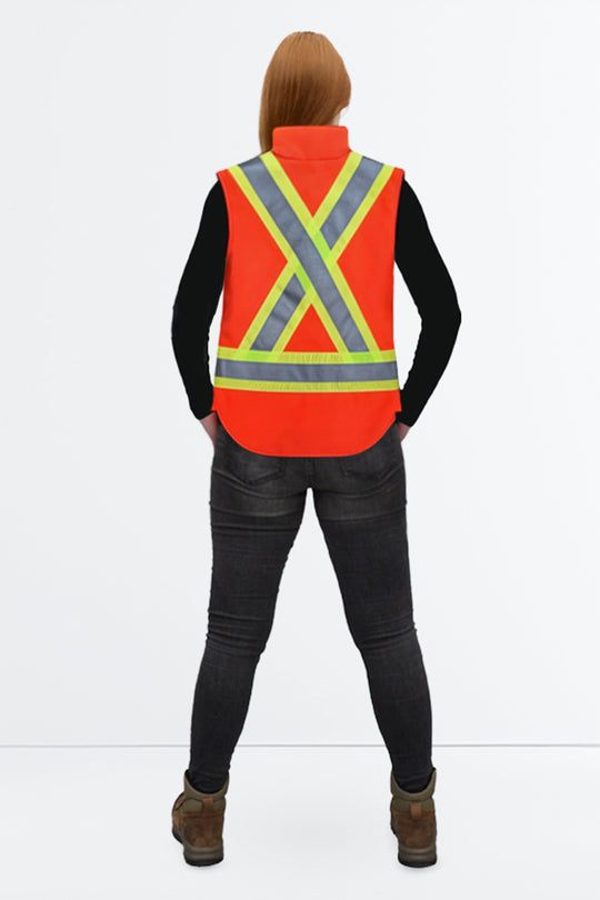 High Visibility Reversible Quilted Vest – Women (WV101)