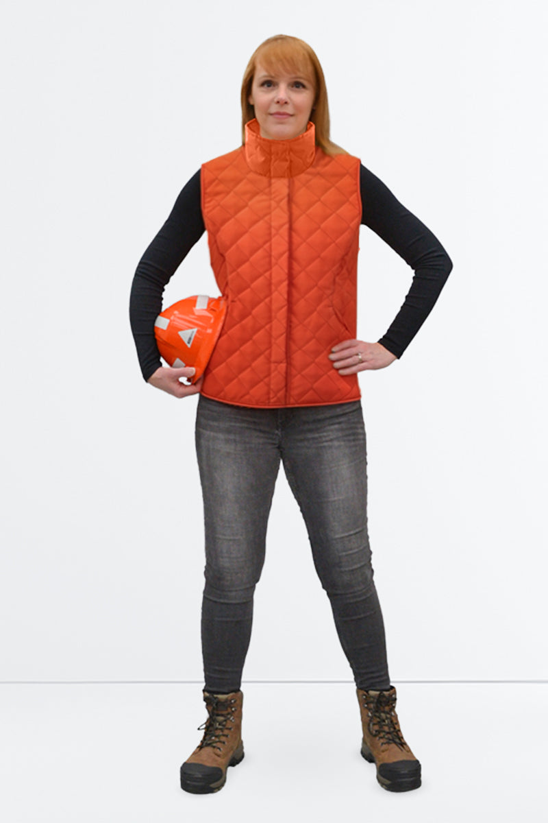 High Visibility Reversible Quilted Vest – Women (WV101)