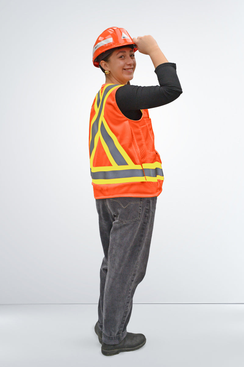 High Visibility Mesh Vest Surveyor Style – Women (WV152)