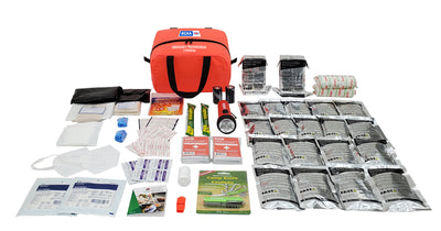 BCAA Grab-and-Go Emergency Preparedness Kit for 2 person. Including 18  emergency water rations & 2 emergency food rations meets SOLAS (Survival of Life at Sea) International Standards. 20% off for all BCAA Members.