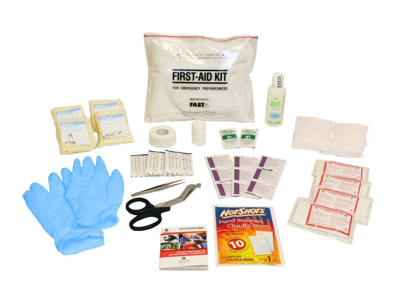 Grab-and-Go 1 Person Emergency Kit includes First Aid (EKIT1360.2FA)