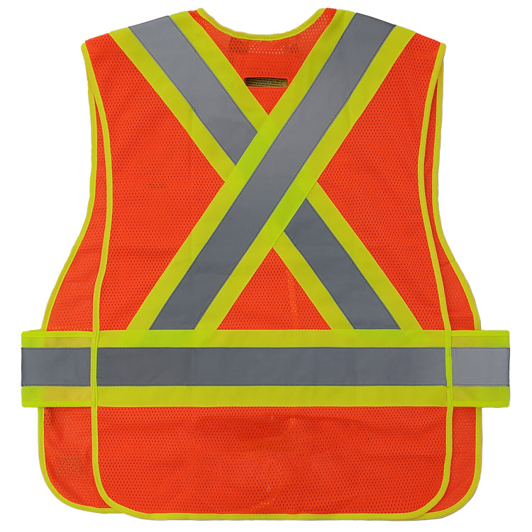 VEST2001 Standard Traffic/Safety, CSA Z96-15 Class 2 Level 2, WorkSafeBC Type 1, Imported